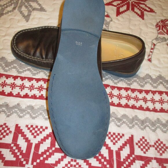 Austen Heller Slip On Driving Loafers Brown Leather MENS Size 10.5 - EUC
